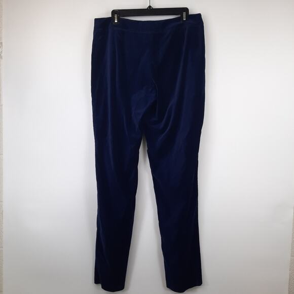 Marina Rinaldi Chump velvet velour trouser pants Made in Italy size 10 NWT - Picture 2 of 16
